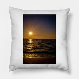 Sunset Lido Beach Pillow