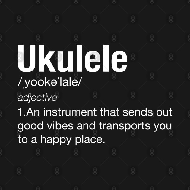 Ukulele Definition Funny TShirt by KawaiiAttack