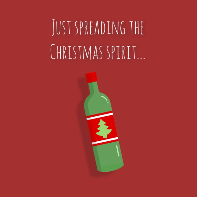 'Just Spreading The Christmas Spirit' by bluevolcanoshop@gmail.com