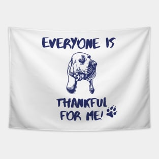 Blood hound dog thanksgiving day Tapestry