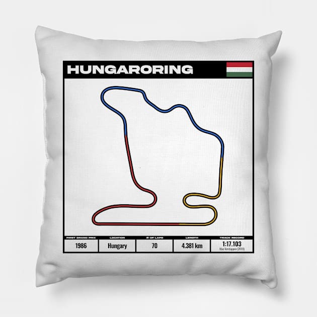 formula one circuit hungaroring - formula one track - formula 1 track T-Shirt Hoodie T-Shirt Pillow by digidashdigital