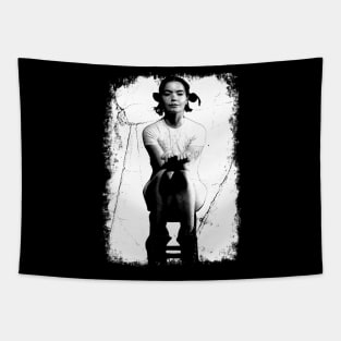 Bjork 80s 90s Vintage Distressed Tapestry