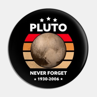 Never Forget Pluto Pin