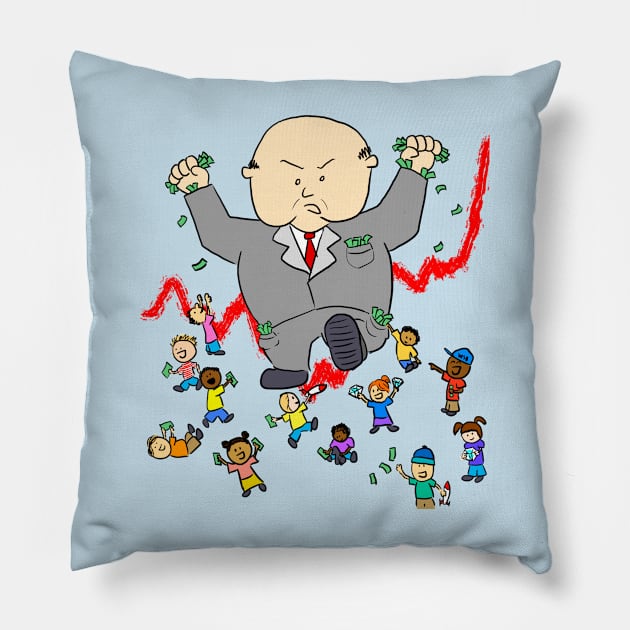 Meme stonks! Pillow by hysteric_tees