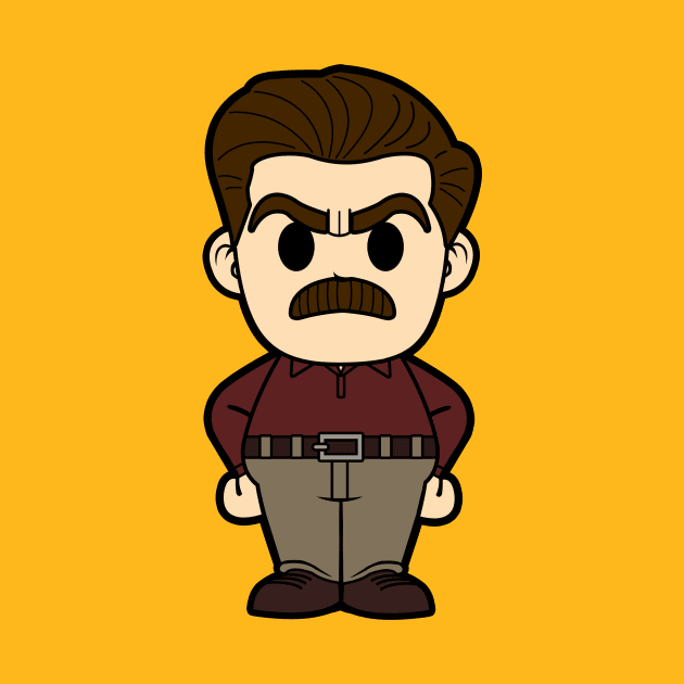 Ron Swanson by liora natalia