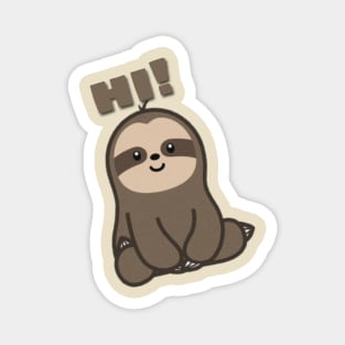 Happy Sloth Magnet