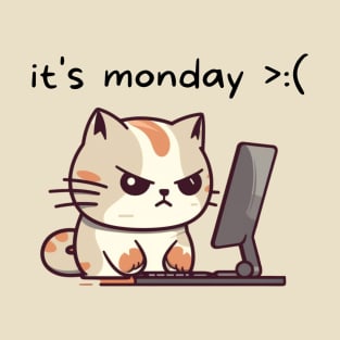 It's Monday Cat T-Shirt