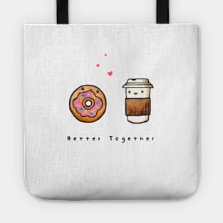Better together | Coffee & Donut - A Love Story Tote