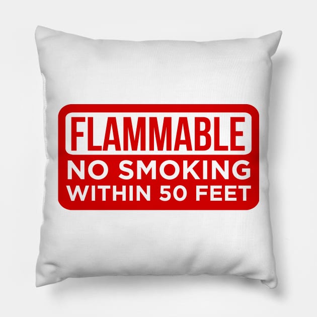 Flammable No Smoking Pillow by ijoshthereforeiam