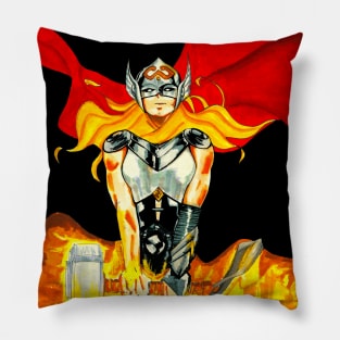 the mighty thor in valkyrie suit Pillow