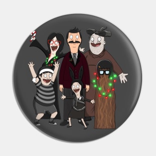 Christmas Burgers Addams Family Pin