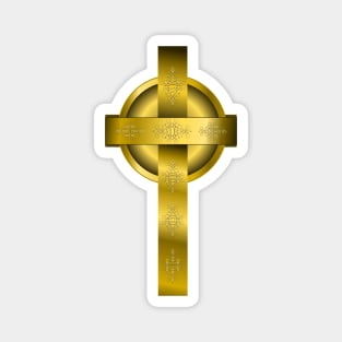 Gold Cross and Sundisk Magnet