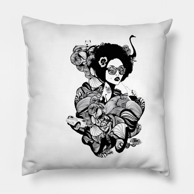 hip hop mango Pillow by giulioIurissevich