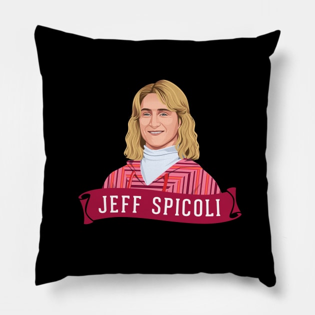 Jeff Spicoli Portrait Pillow by BodinStreet