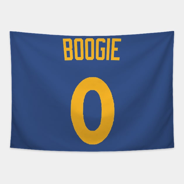 Demarcus Cousins 'Boogie' Nickname Jersey - Golden State Warriors Tapestry by xavierjfong