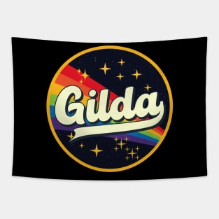 Gilda // Rainbow In Space Vintage Style Tapestry
