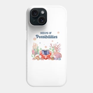 oceans summer reading 2022 crab design Phone Case