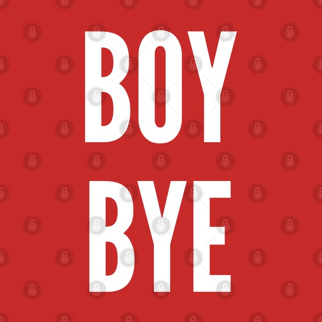 Cute - Boy Bye - Funny Joke Statement Humor Slogan Quotes Saying by sillyslogans