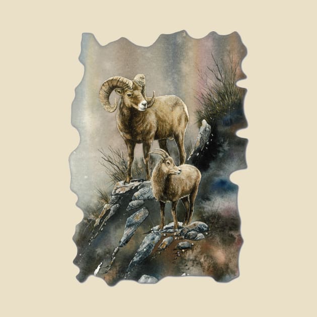 Bighorns by Dave Bartholet Wildlife Art