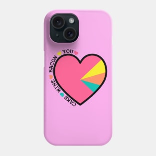 Love Heart Pie Chart Cake Wine Bacon You Phone Case