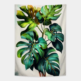 Philodendron plant art Tapestry