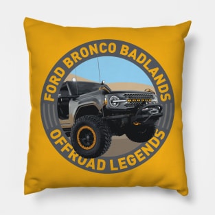 4x4 Offroad Legends: Ford Bronco Badlands Sasquatch Pillow