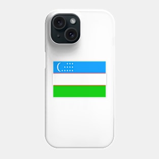 Uzbekistan flag Phone Case