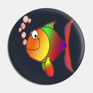 Happy fish fish color Pin