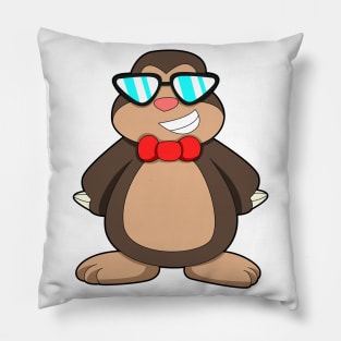 Mole with Tie & Sunglasses Pillow