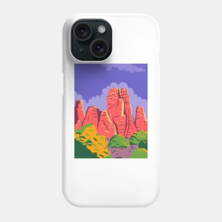 Canyonlands National Park in Moab Utah Utah United States WPA Poster Art Color Phone Case