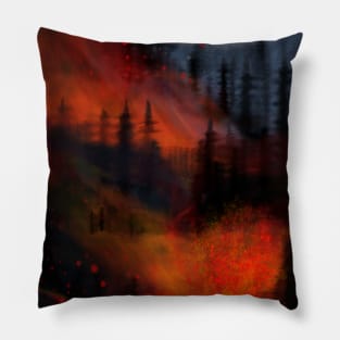 burning forest Pillow