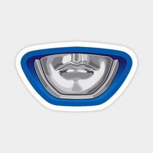 Blue Ranger Helmet Face Mask Magnet