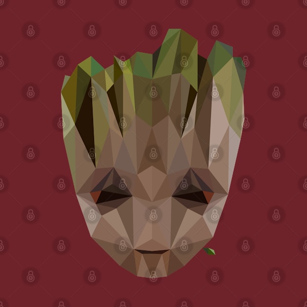 Baby Groot Poly by CriSan