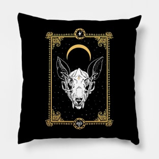 Ugly Tarot Skull Design Pillow