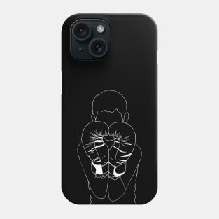 A Boxer wearing Boxing Gloves Phone Case