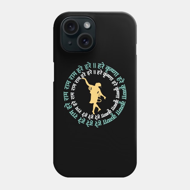 Hare Krishna Follower Devotee Dancing To Kirtan Hinduism Phone Case by alltheprints