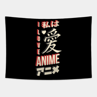 I Love Anime Tapestry