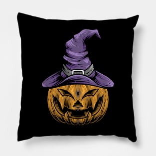 witch pumpkin Pillow