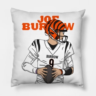 Joe Burrow Comic Style Pillow