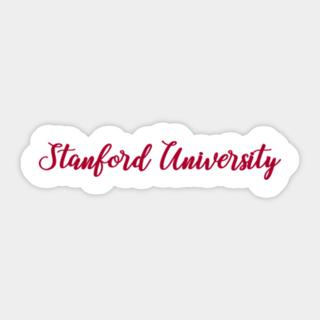 Handwritten Stanford University Logo Stanford University Sticker Teepublic