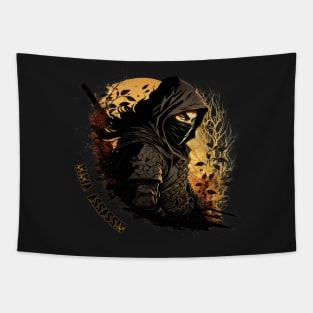 Ninja Assassin Vector art syle Tapestry