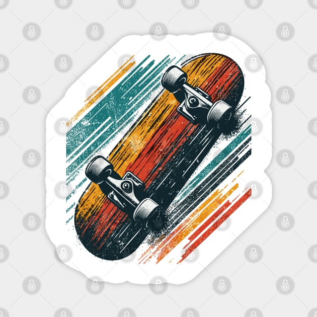 Skate Board Magnet by Vehicles-Art