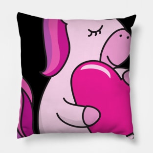 Valentine's Day Unicorn Pillow