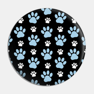 Pattern Of Paws, Blue Paws, Dog Paws, Animal Paws Pin