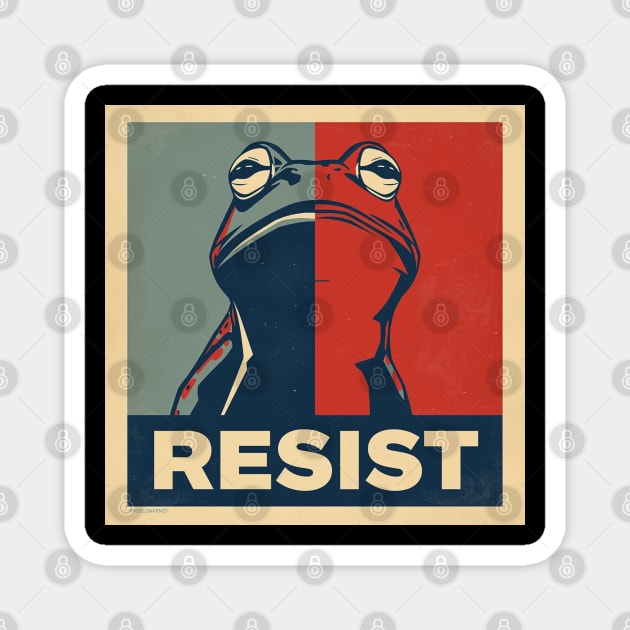 Portland-Frog Magnet by Creatifly Graphic Tees