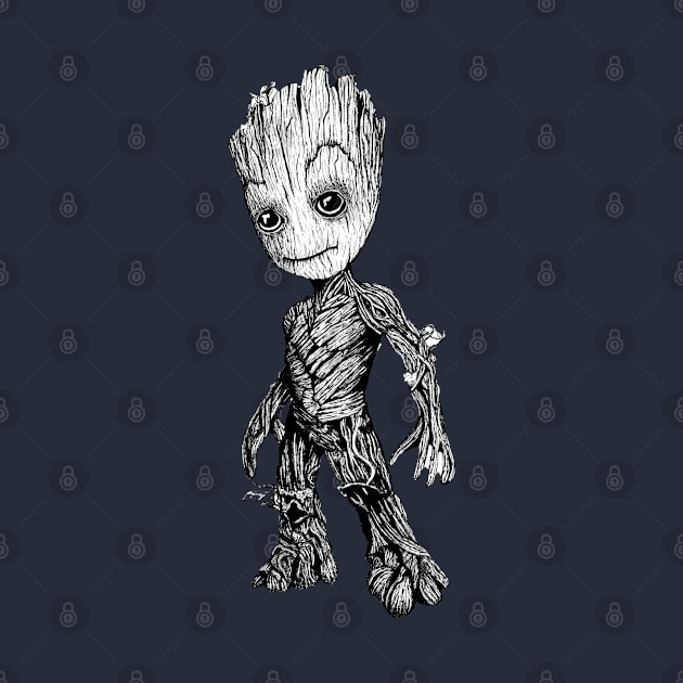 Baby Groot Guardians of the Galaxy Character by Broken Line Design