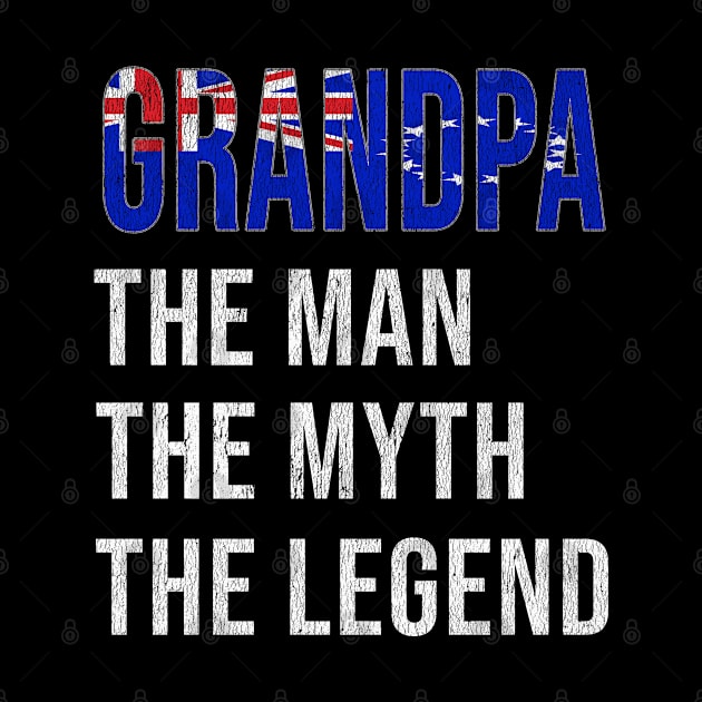 Grand Father Cook Islander Grandpa The Man The Myth The Legend - Gift for Cook Islander Dad With Roots From  Cook Islands by Country Flags