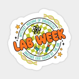Groovy Lab Week MLT Medical Laboratory Technician Lab Squad Magnet