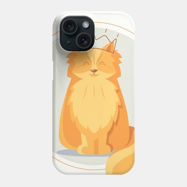 Tim - Cat King Phone Case by lanaxxart