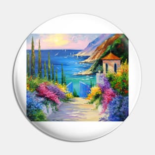 Sunny road to the sea Pin